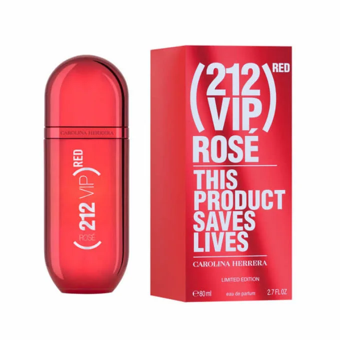 212 VIP Rose Red Edition fragrance bottle