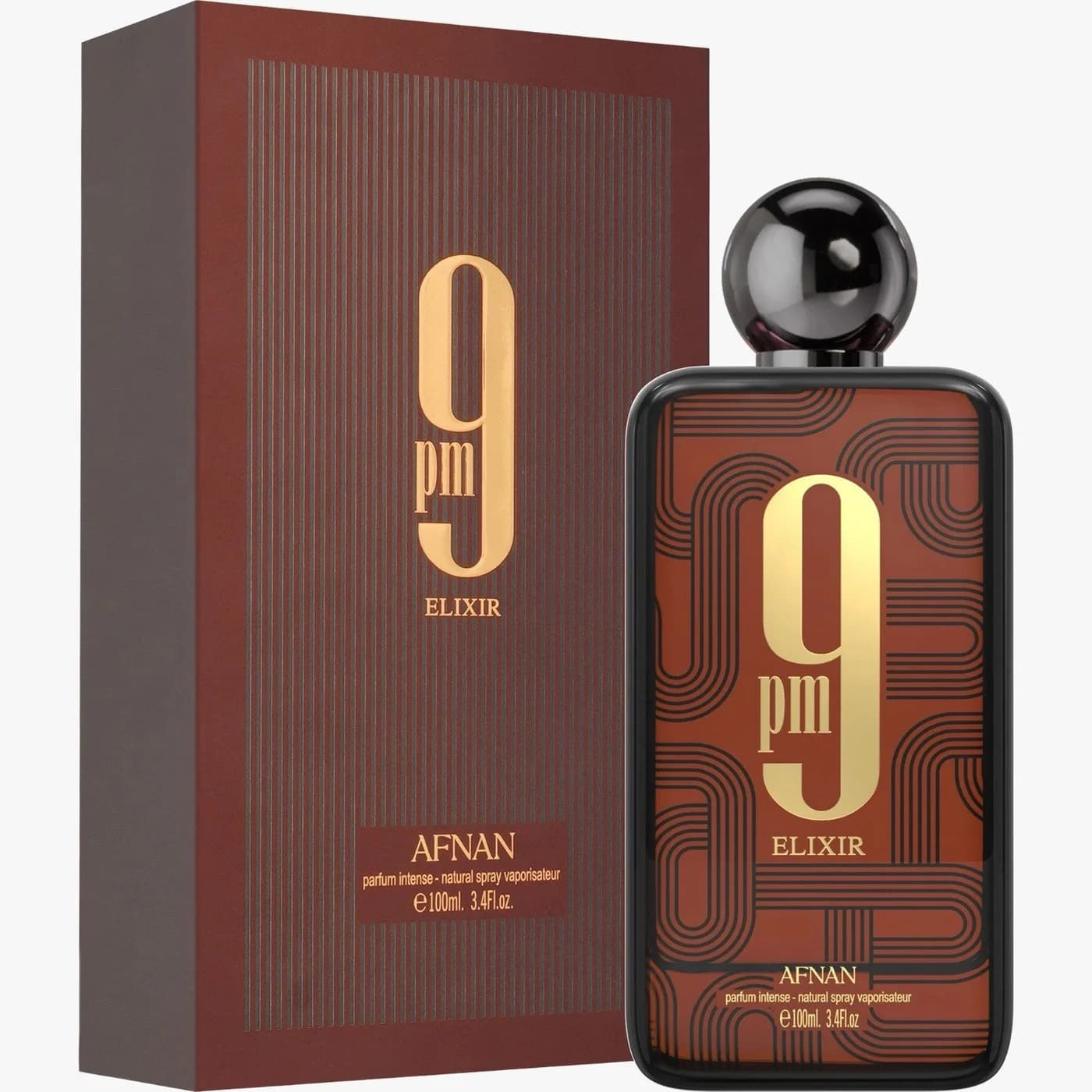 9 PM Elixir Parfum Intense 3.4 oz for men bottle