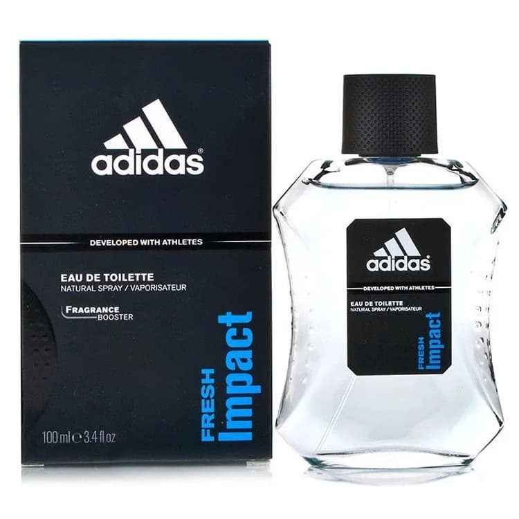 Adidas Fresh Impact 3.4 oz EDT for men bottle