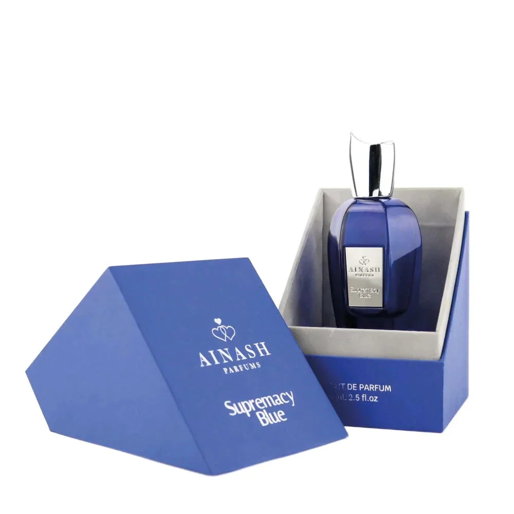 Ainash Supremacy Blue 2.5 oz EDP unisex bottle