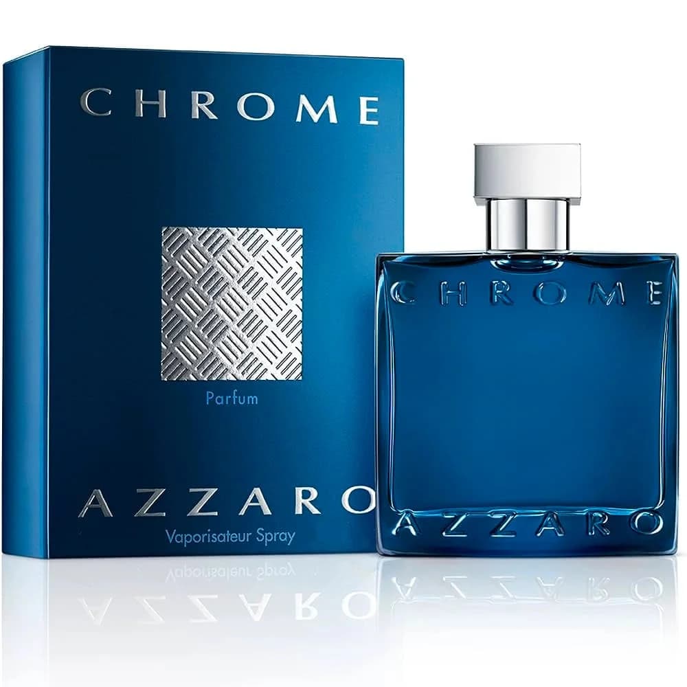 Azzaro Chrome fragrance bottle