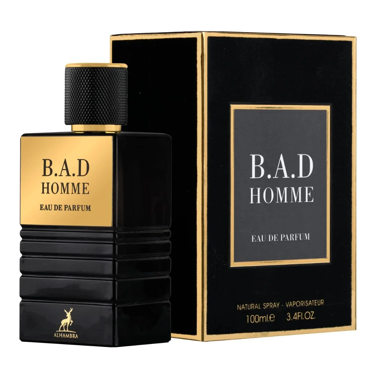 B.A.D. HOMME fragrance bottle