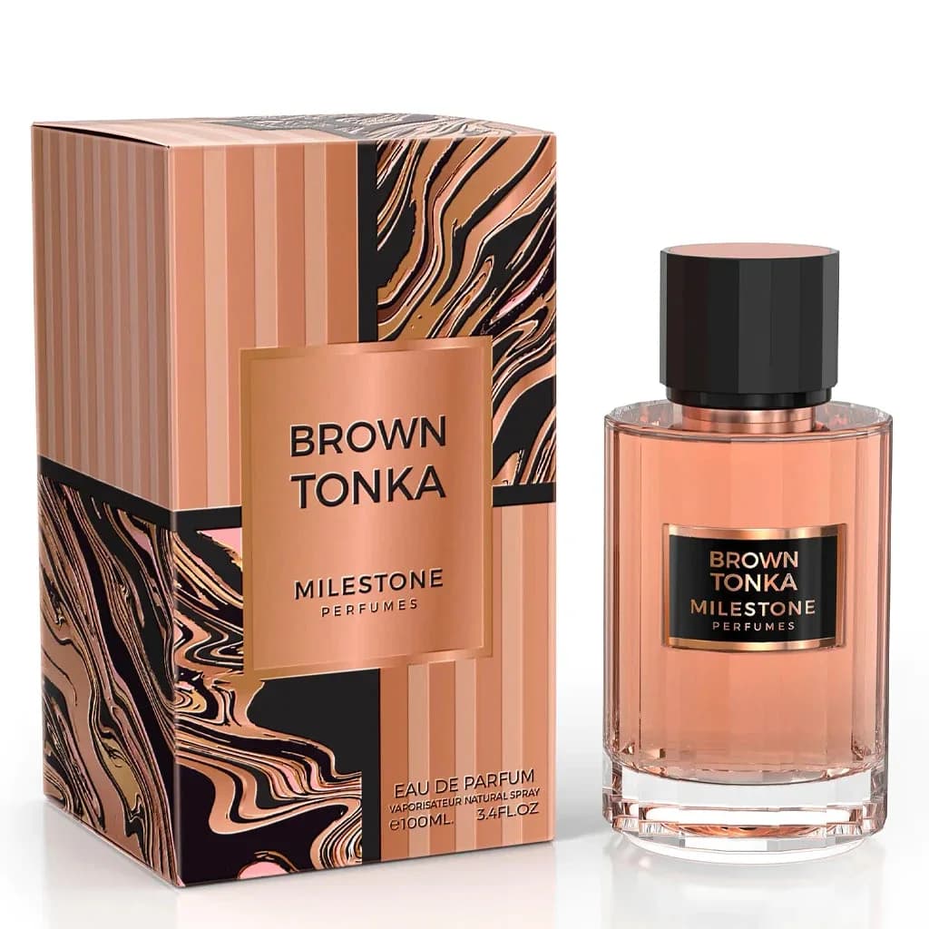 Brown Tonka fragrance bottle