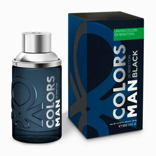 Colors Man Black de Benetton fragrance bottle