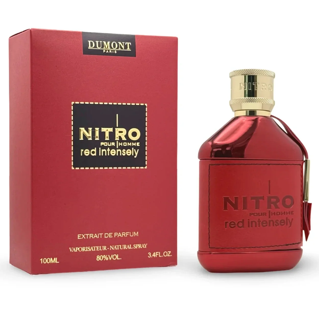 Dumont Nitro Red Intensely extrait de parfum fragrance bottle