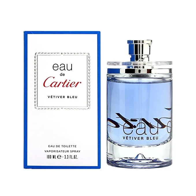 Eau De Cartier Vetiver Bleu fragrance bottle