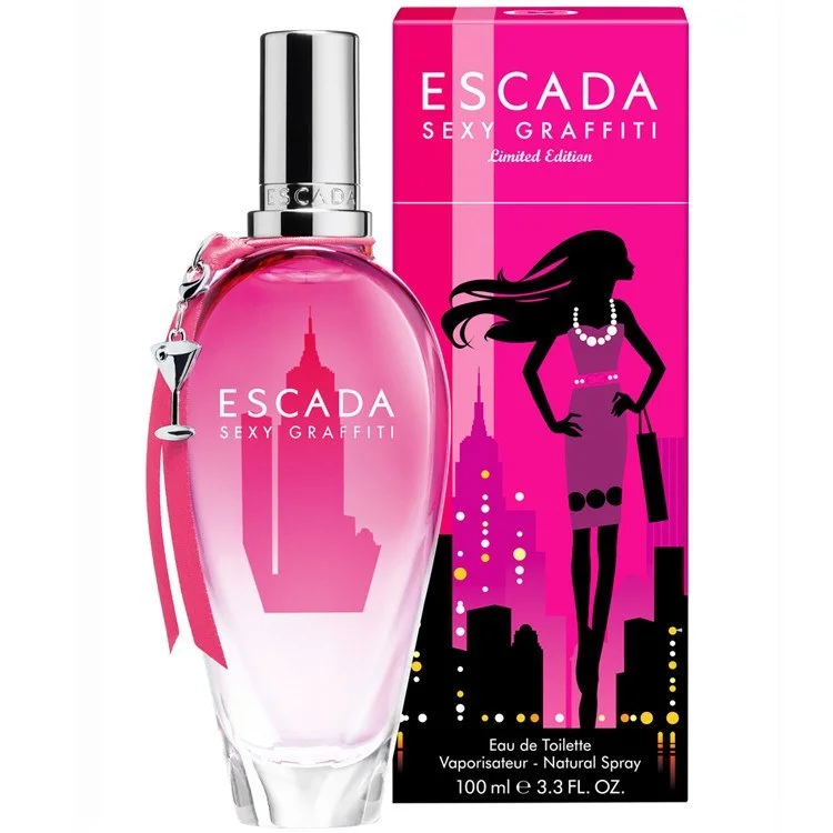 Escada Sexy Graffiti fragrance bottle