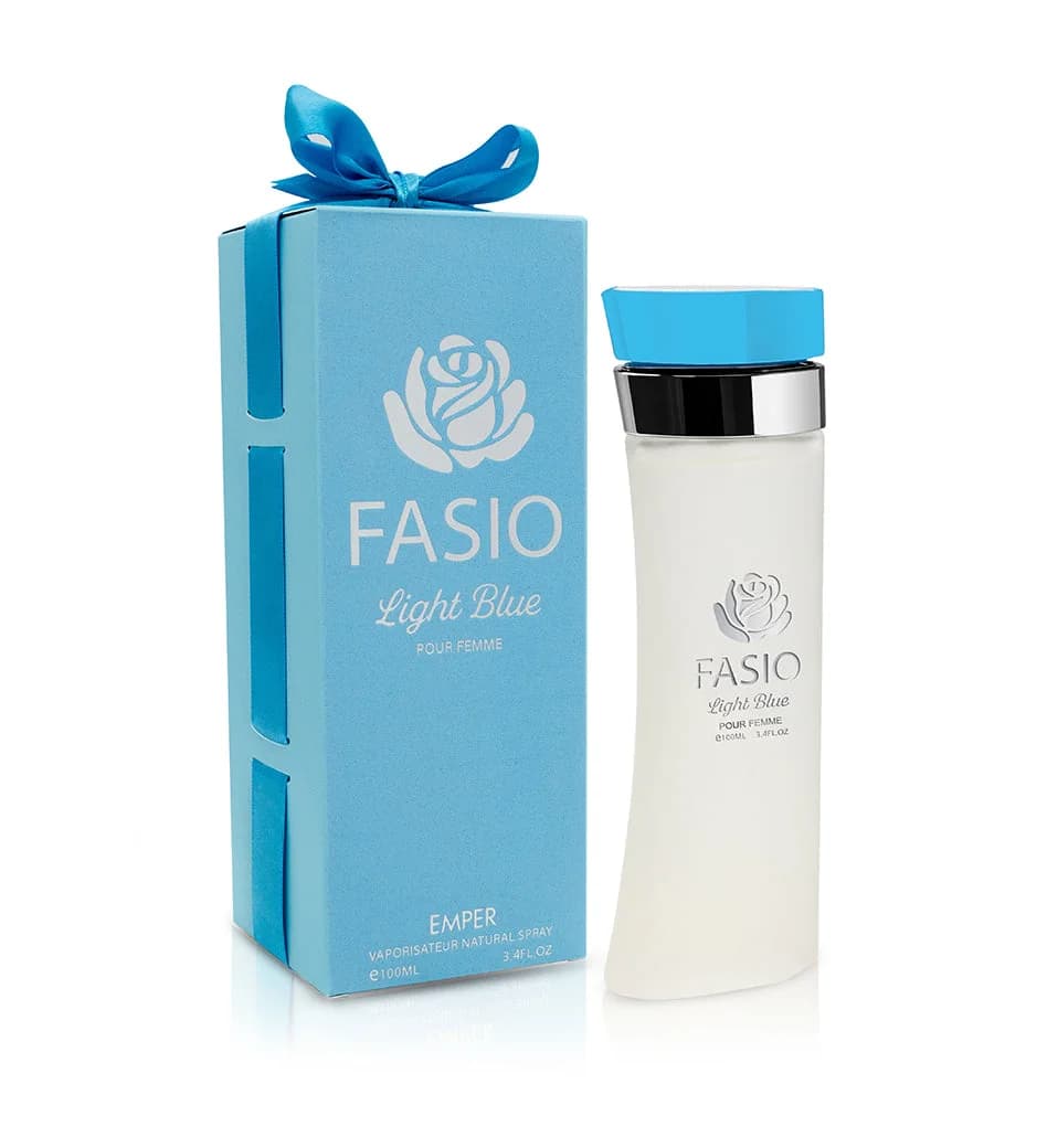 Fasio Light Blue fragrance bottle