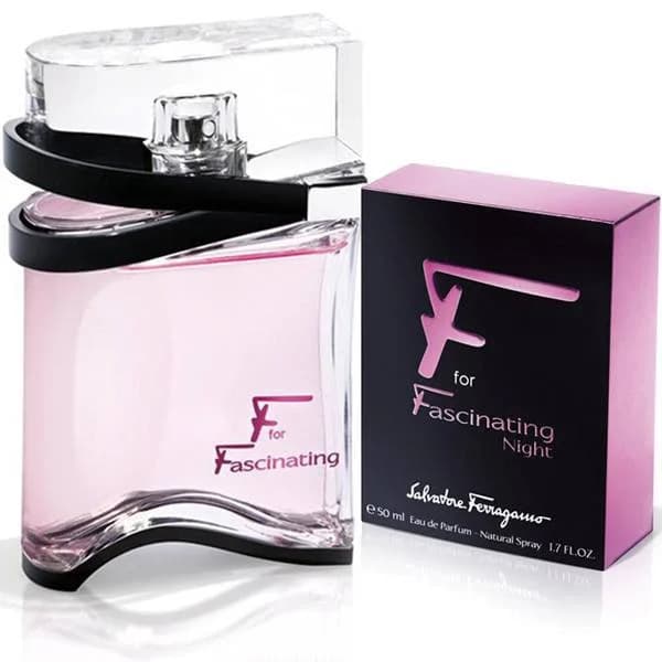 F for Fascinating Night fragrance bottle