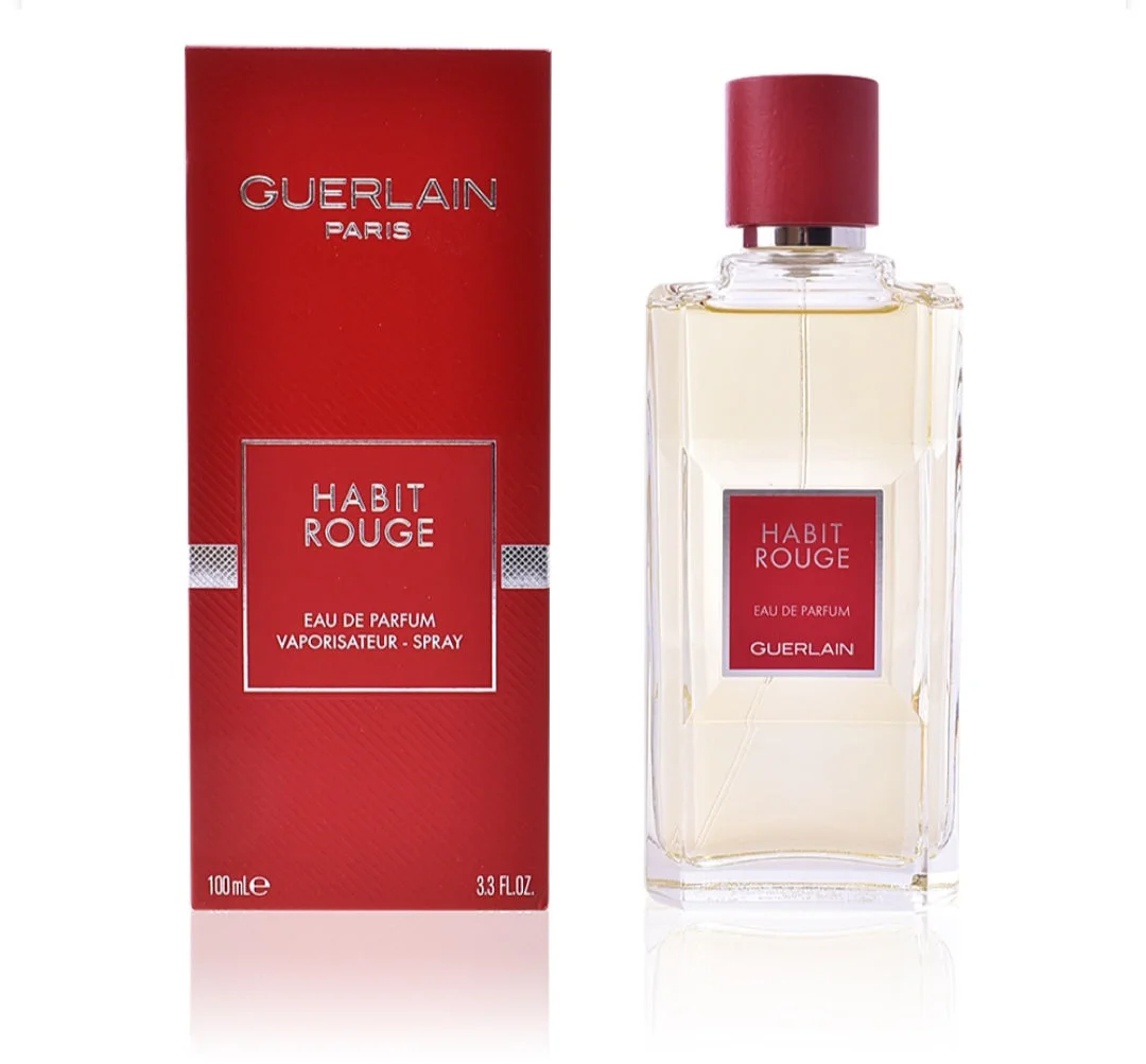 Habit Rouge by Guerlain fragrance bottle