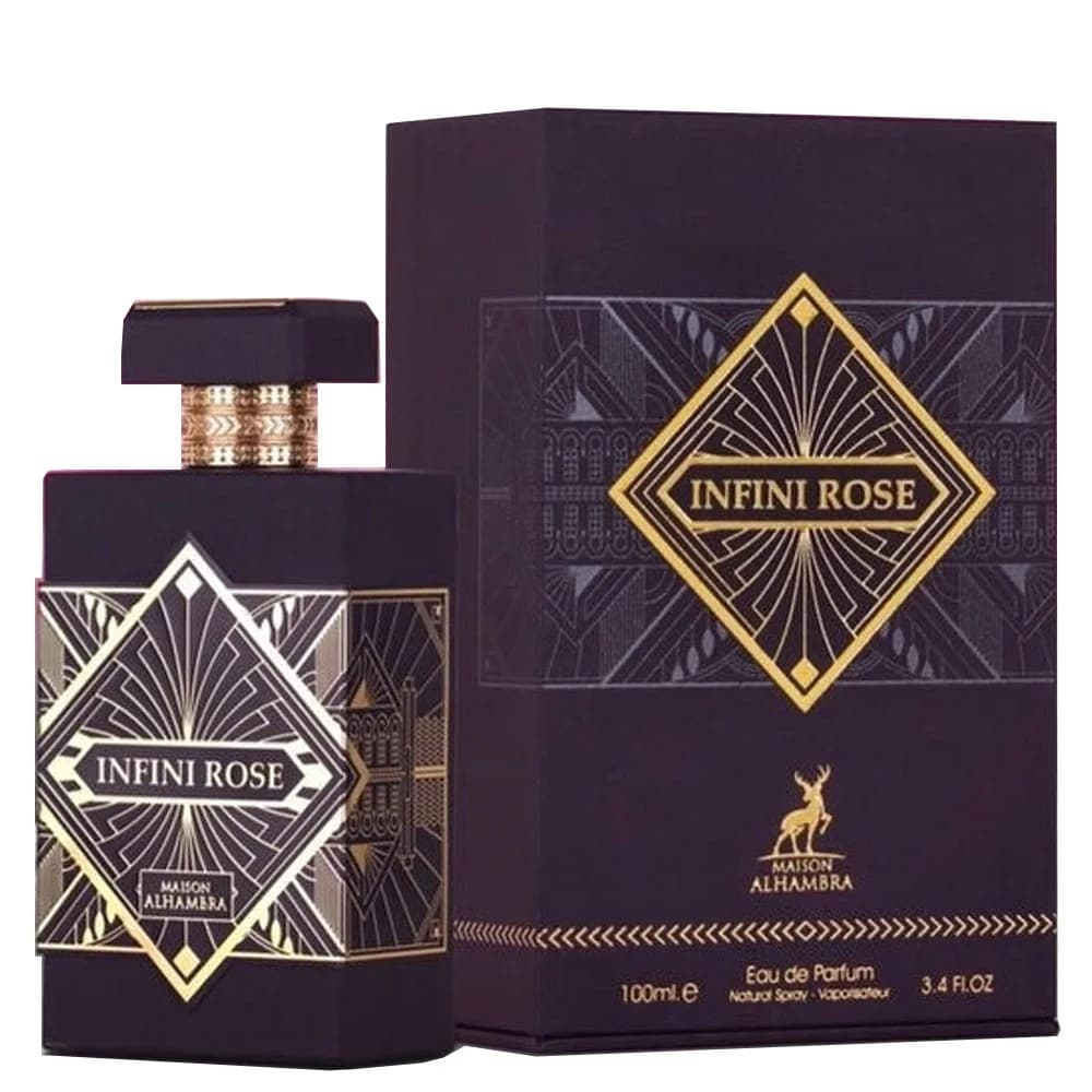 Infini Rose fragrance bottle