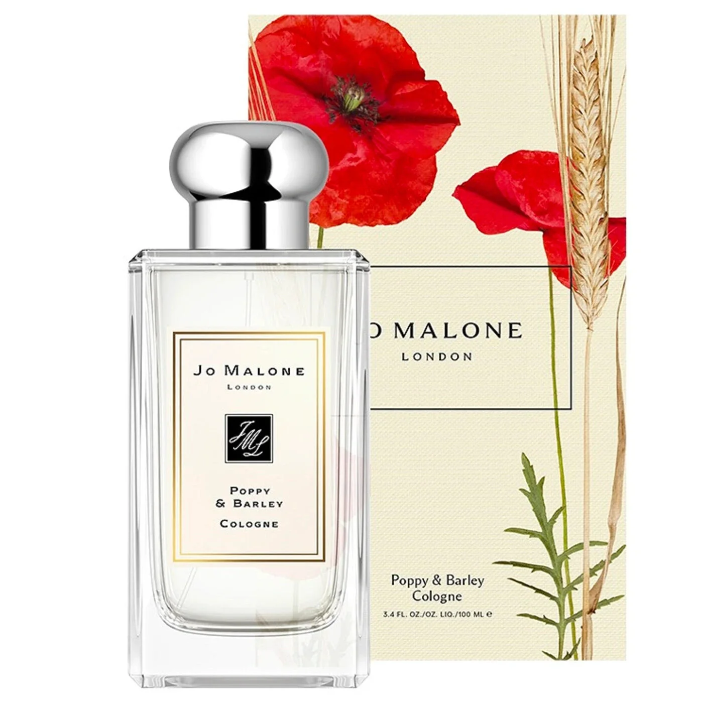 Jo Malone Poppy & Barley Cologne 3.4 oz Unisex bottle