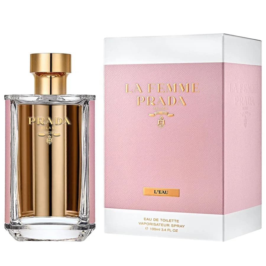 Prada La Femme L'Eau fragrance bottle