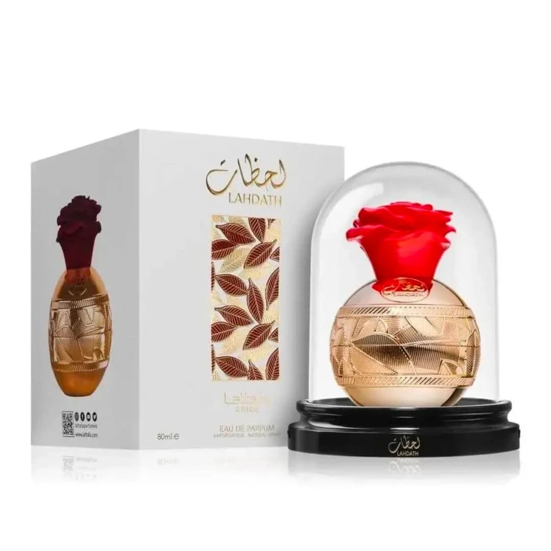 Lahdath Lattafa fragrance bottle