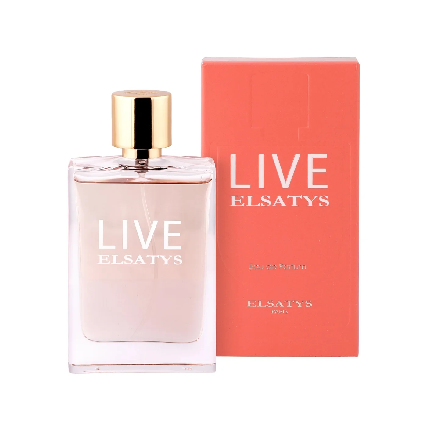 Live Elsatys fragrance bottle