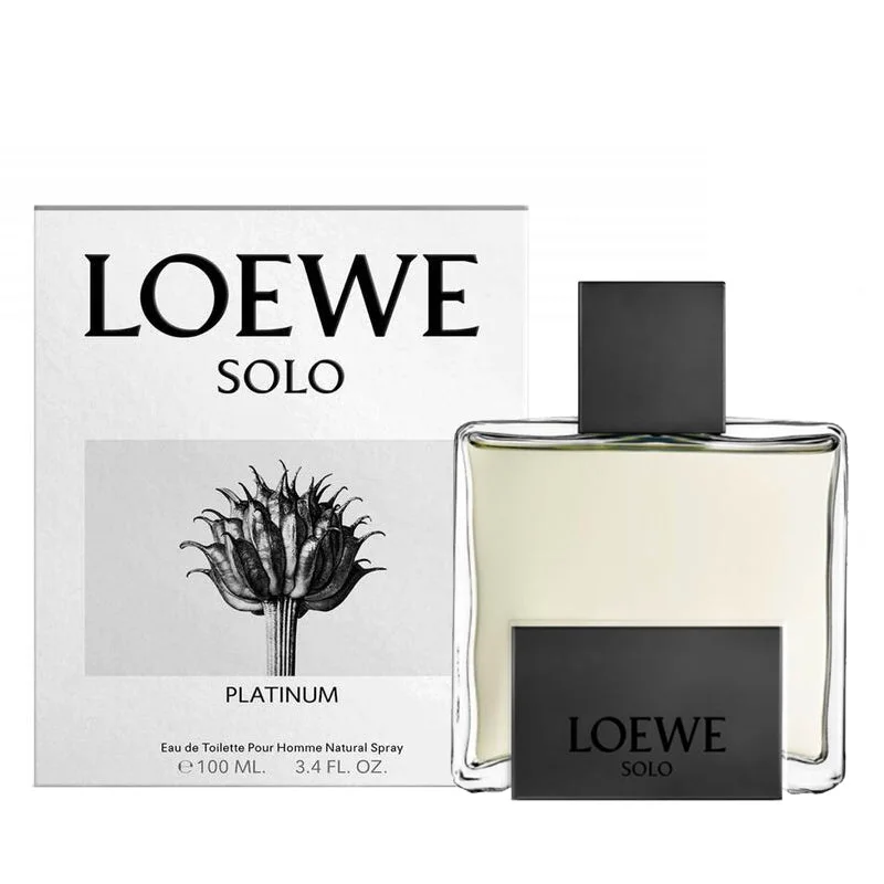 Loewe Solo Platinum fragrance bottle