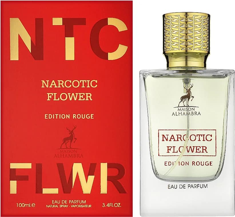 Narcotic Flower Edition Rouge fragrance bottle