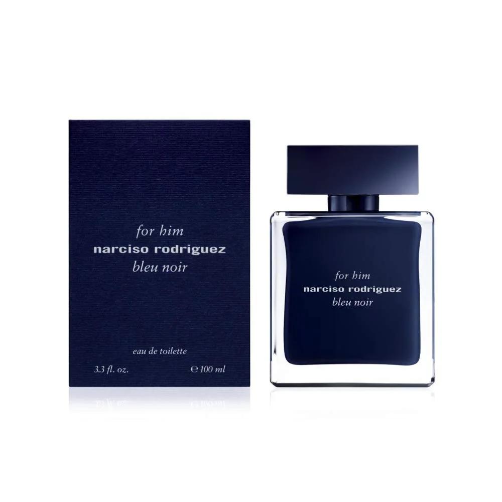 Narciso Rodriguez for him Bleu Noir fragrance bottle