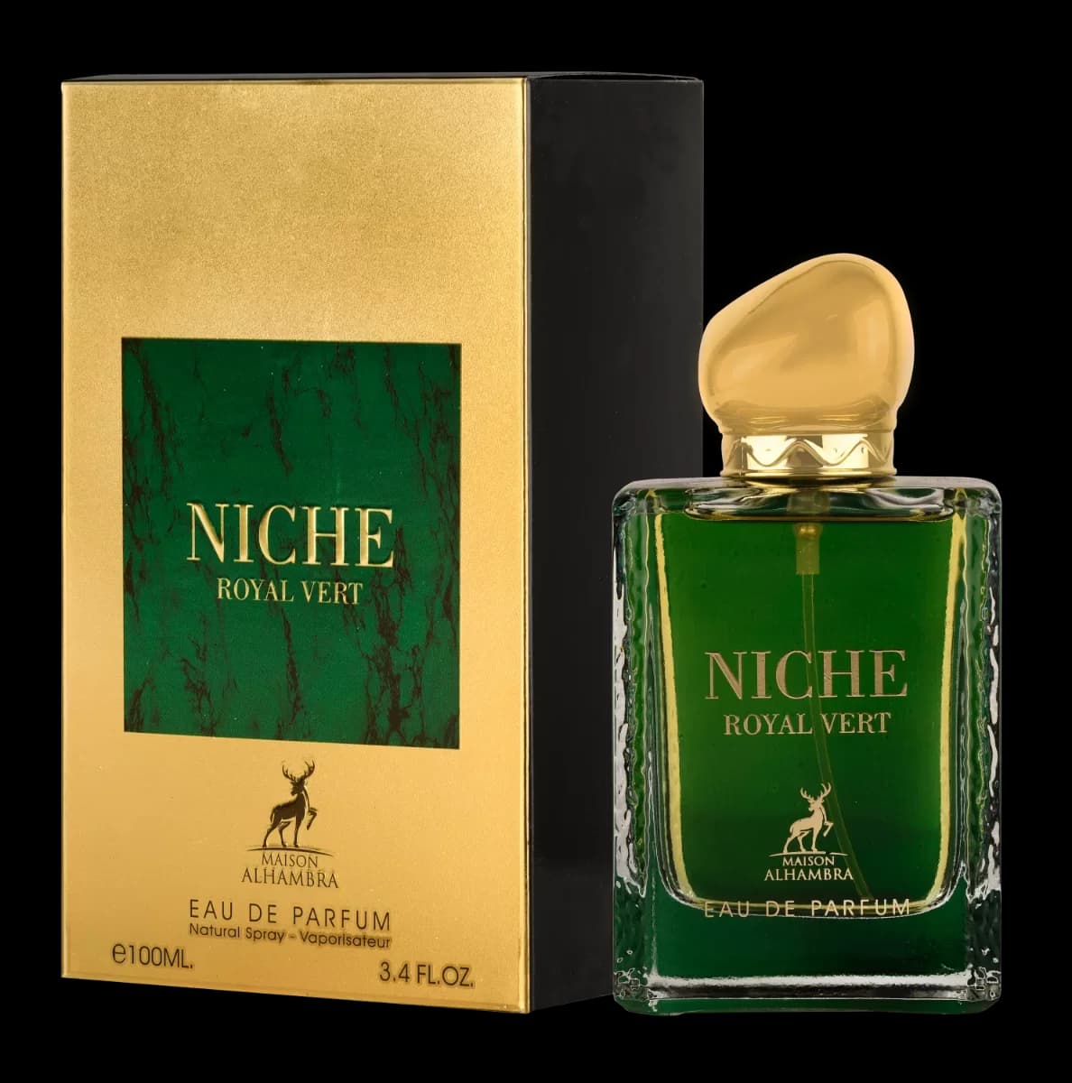 Niche Royal Vert fragrance bottle