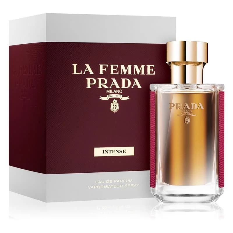 Prada La Femme Intense fragrance bottle