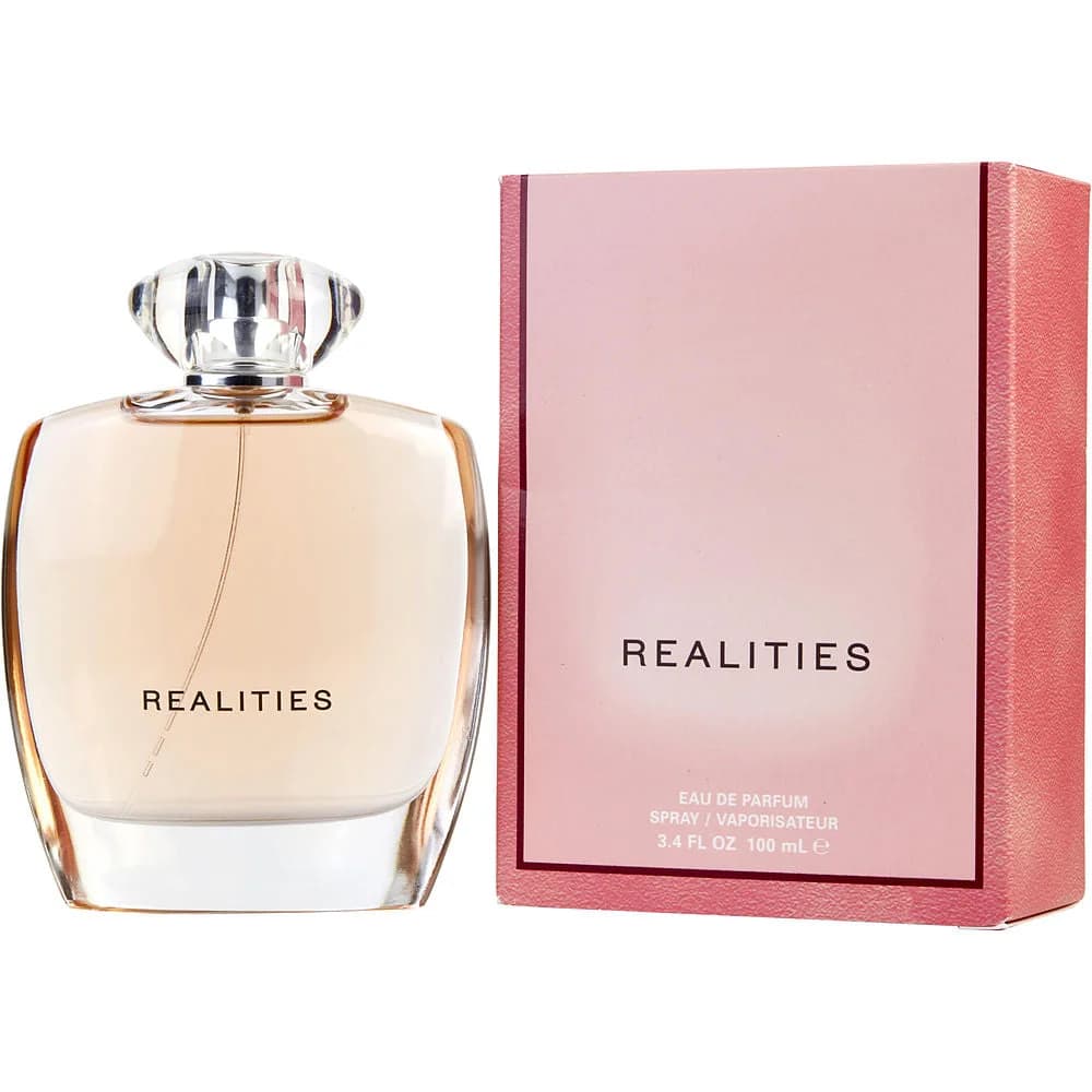 Realities Pink fragrance bottle