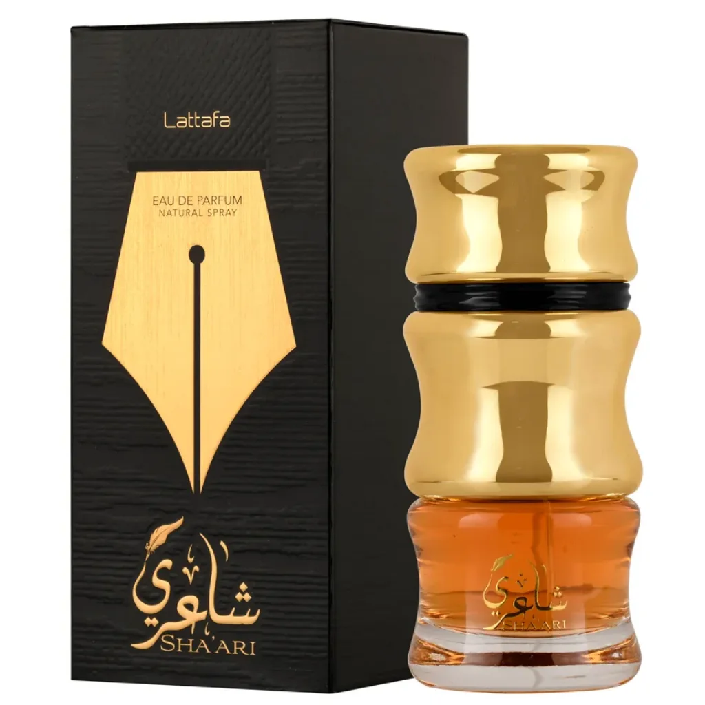 Sha' Ari Lattafa fragrance bottle