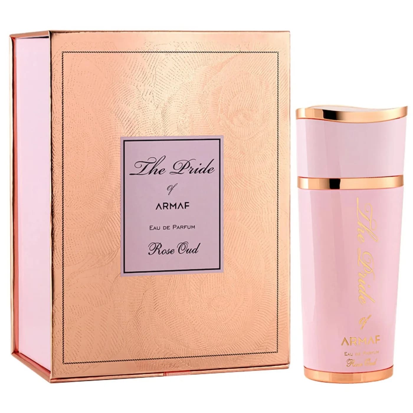 The Pride Rose Oud fragrance bottle
