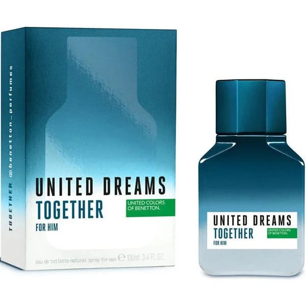 Benetton Colors United Dreams Together for him fragrance bottle