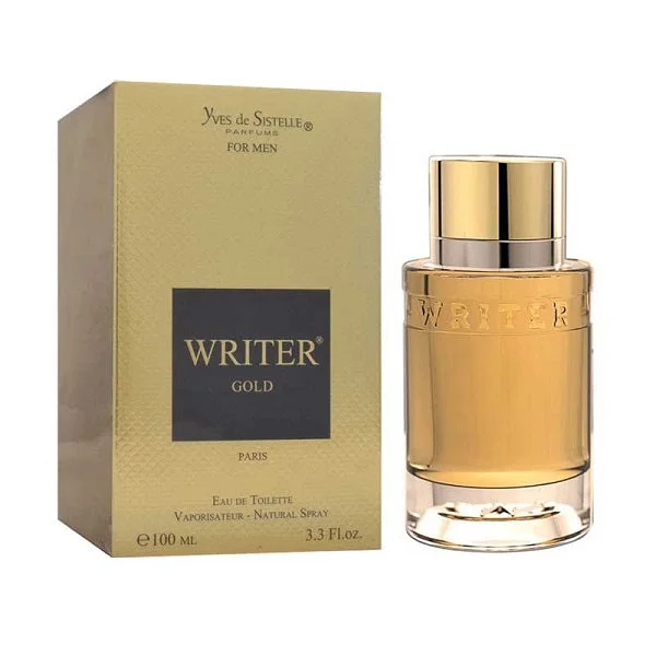 Writer Gold fragrance bottle